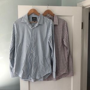 Bundle of two Bonobos Slim Fit Shirts Medium